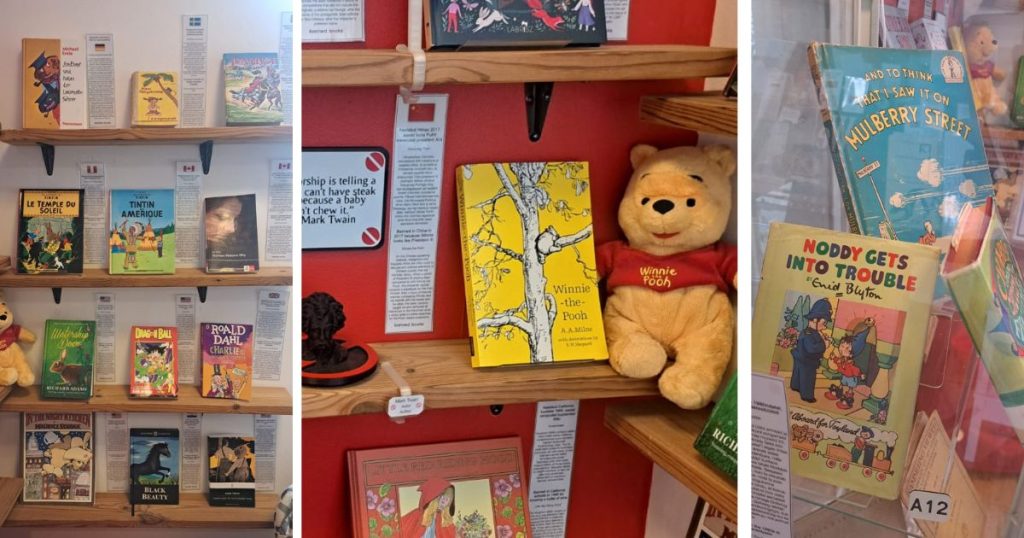 Banned-books-displays-in-the-Banned-Books-Museum-in-Tallinn-Estonia